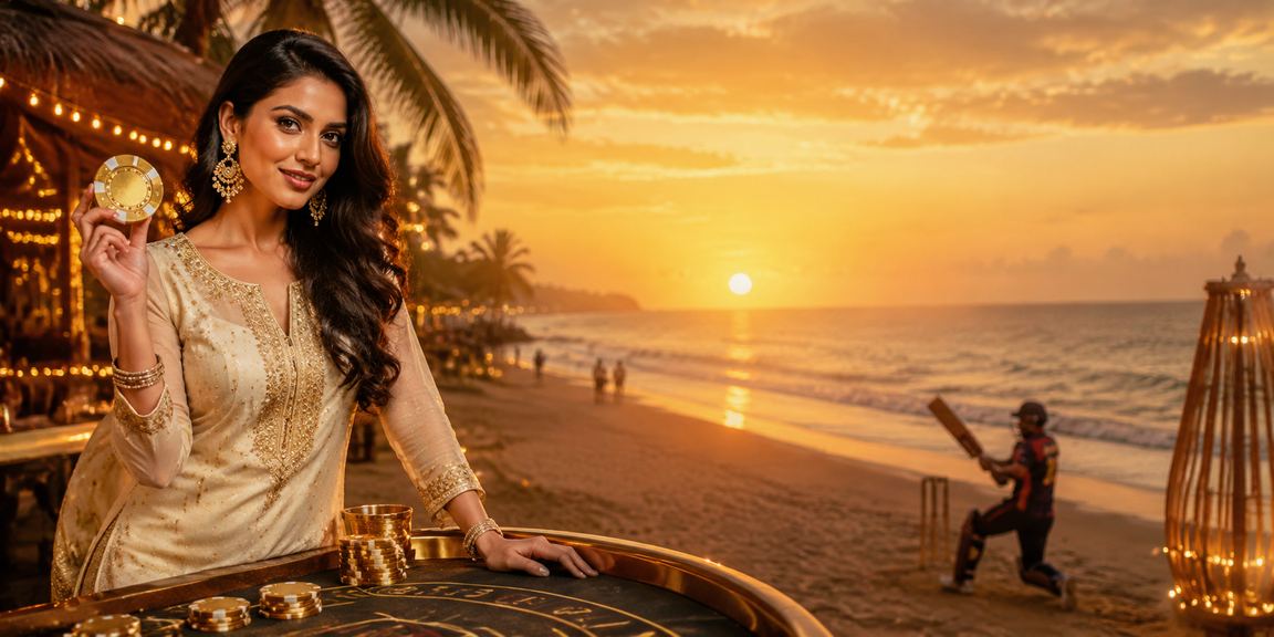Young users playing Teen Patti games on mobiles in Goa beachside