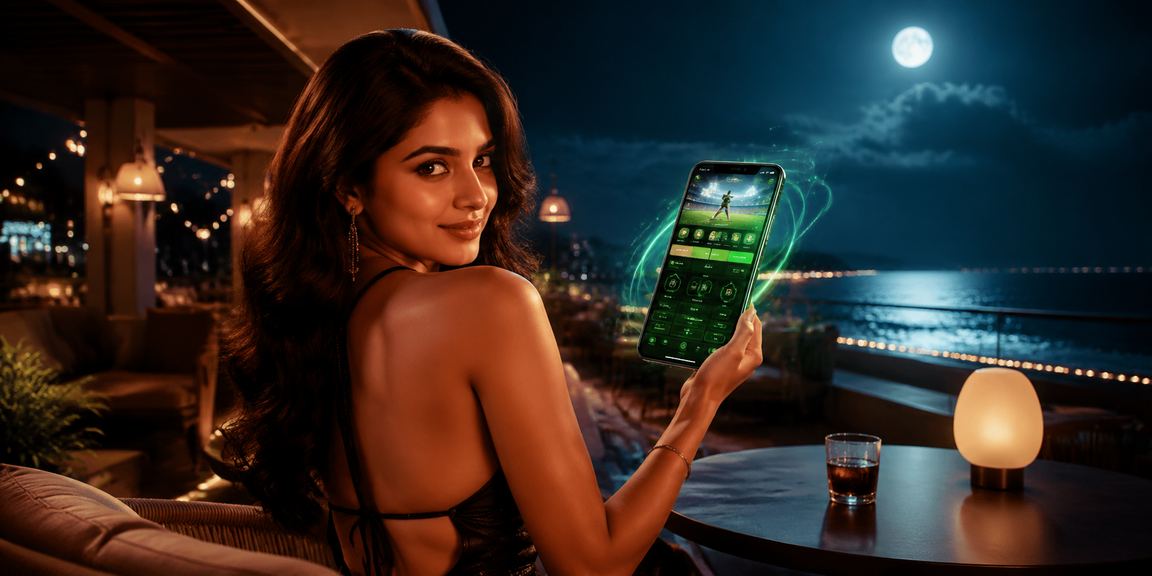 Indian player using casino app on mobile device