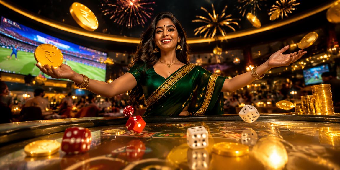 Indian cricket players in vibrant traditional attire enjoying betting